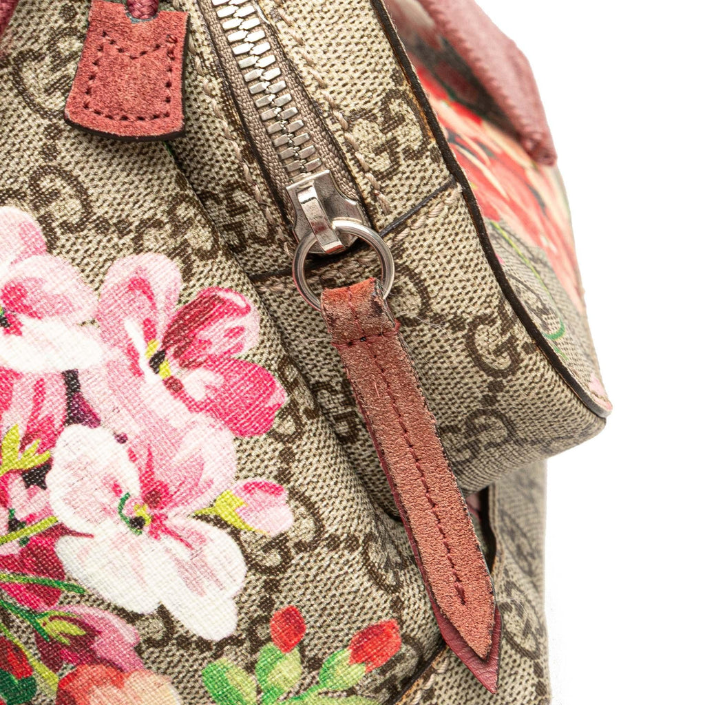 Gucci Small GG Supreme Blooms Single Buckle Backpack