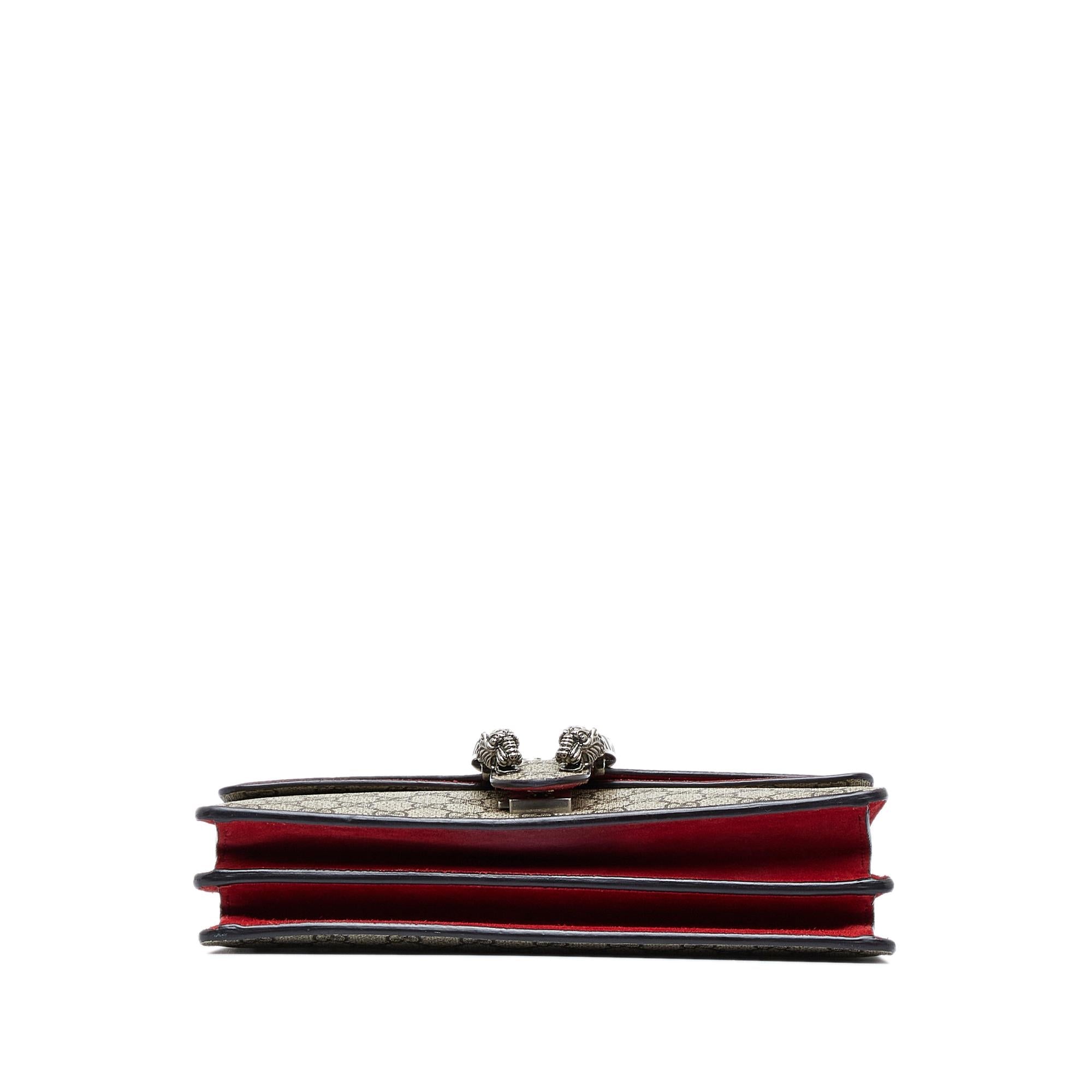 Gucci Small GG Supreme Dionysus Shoulder Bag (SHG-Du65oF)