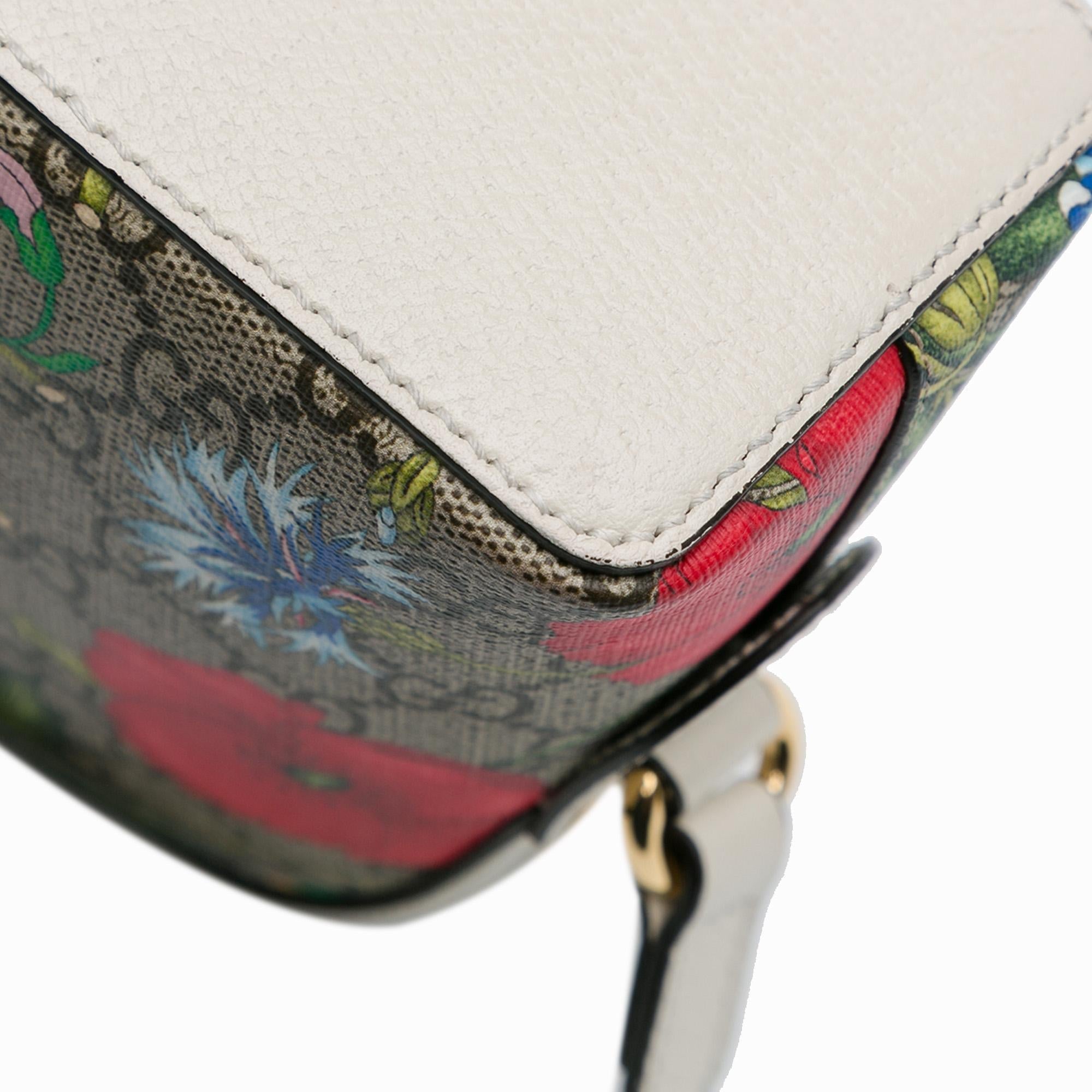 Gucci Small GG Supreme Flora Ophidia Dome (SHG-HswPWQ)
