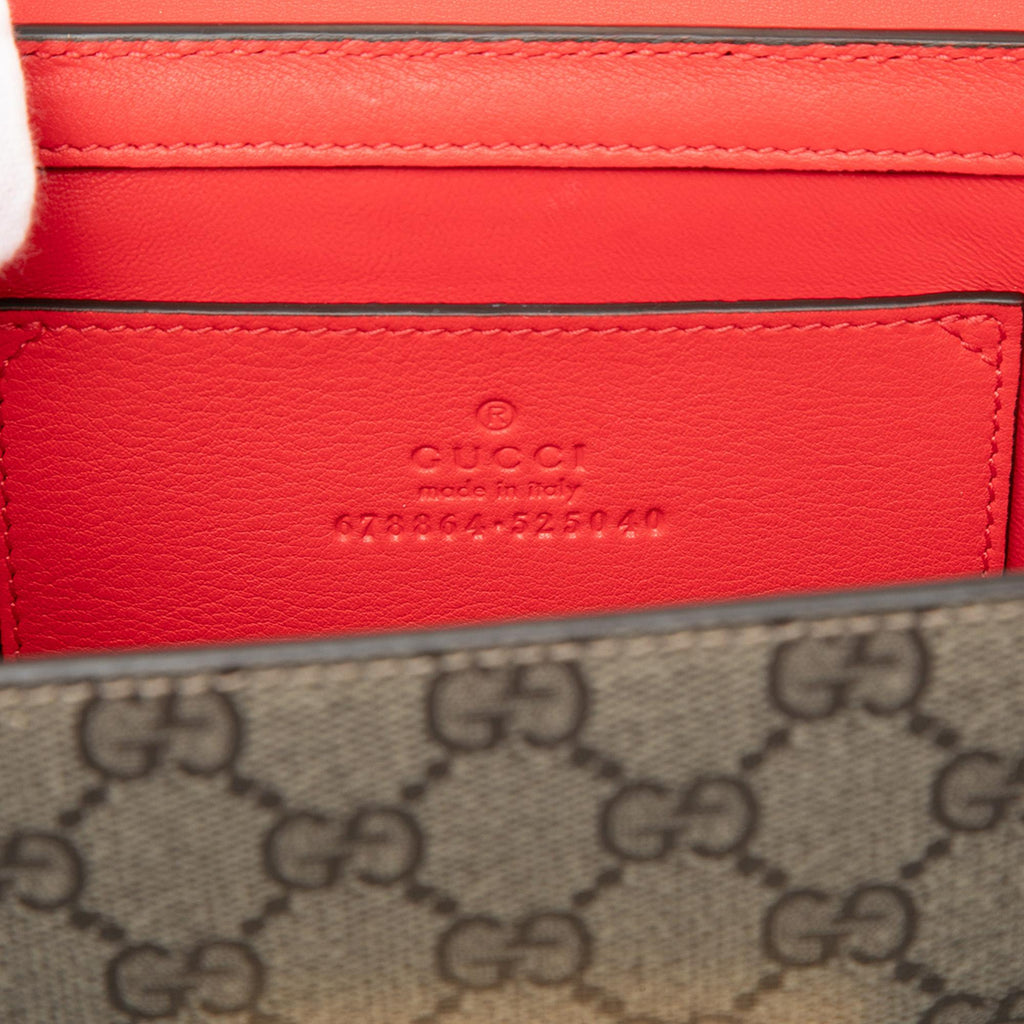 Gucci Small GG Supreme Love Padlock Crossbody