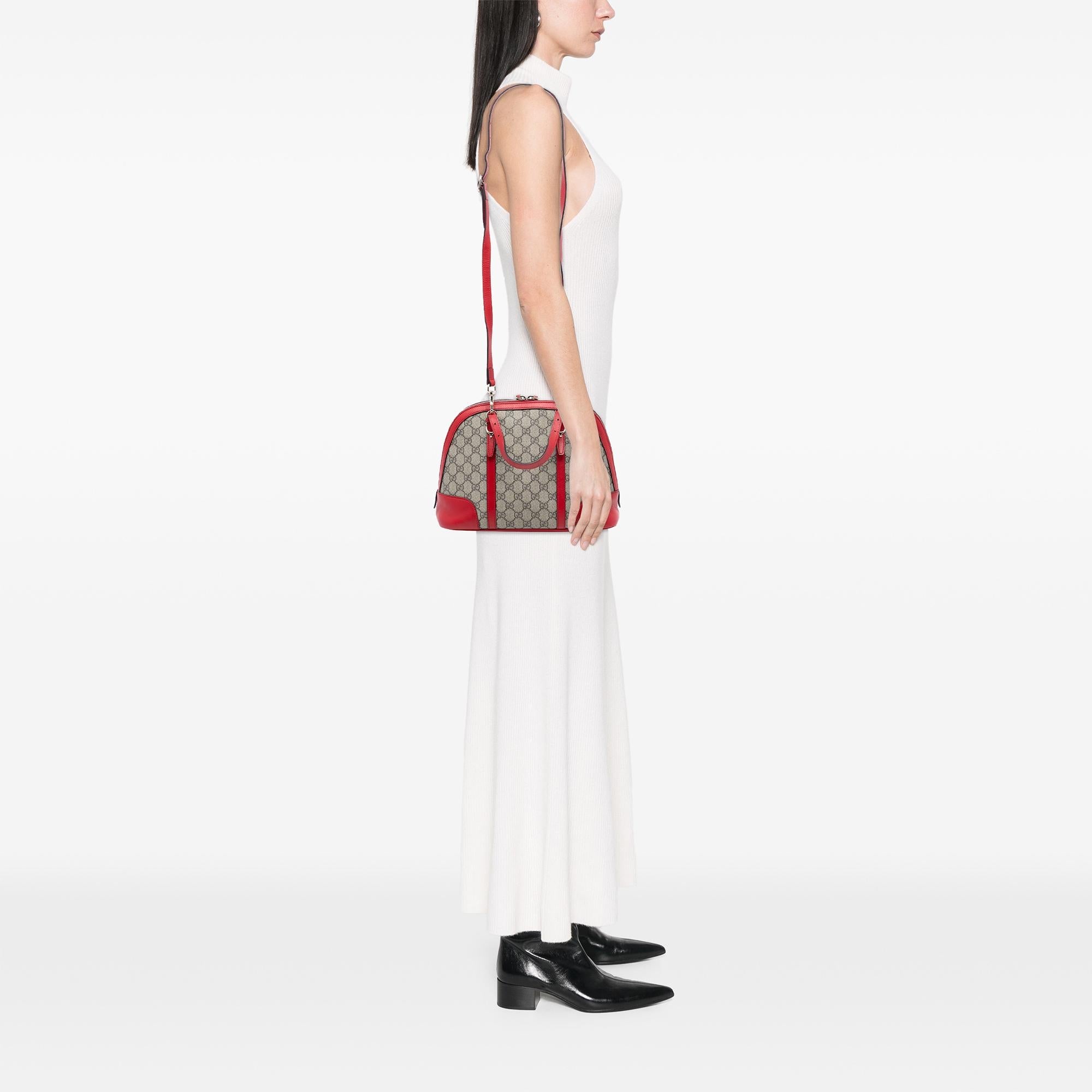 Gucci Small GG Supreme Nice Dome Satchel