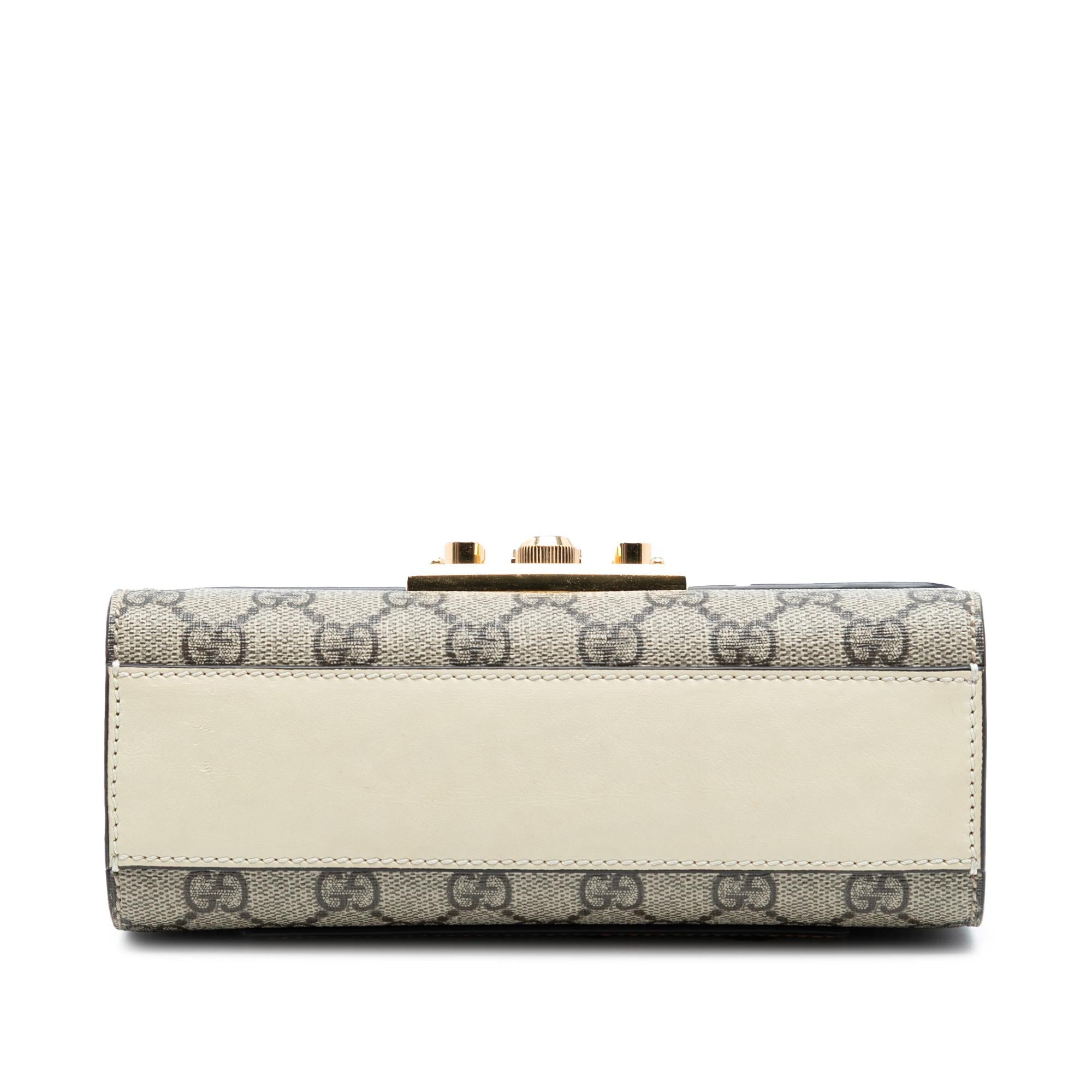 Gucci Small GG Supreme Padlock Crossbody