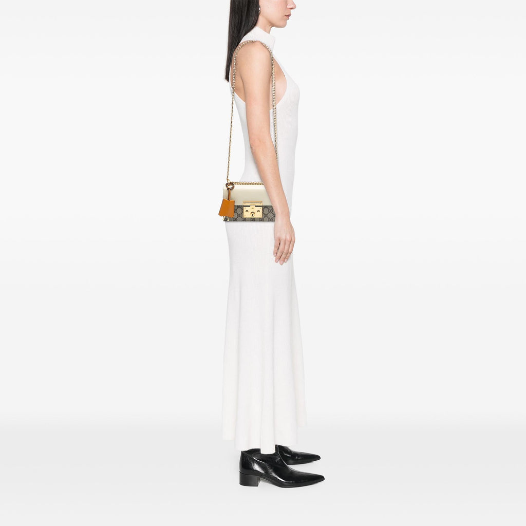 Gucci Small GG Supreme Padlock Crossbody