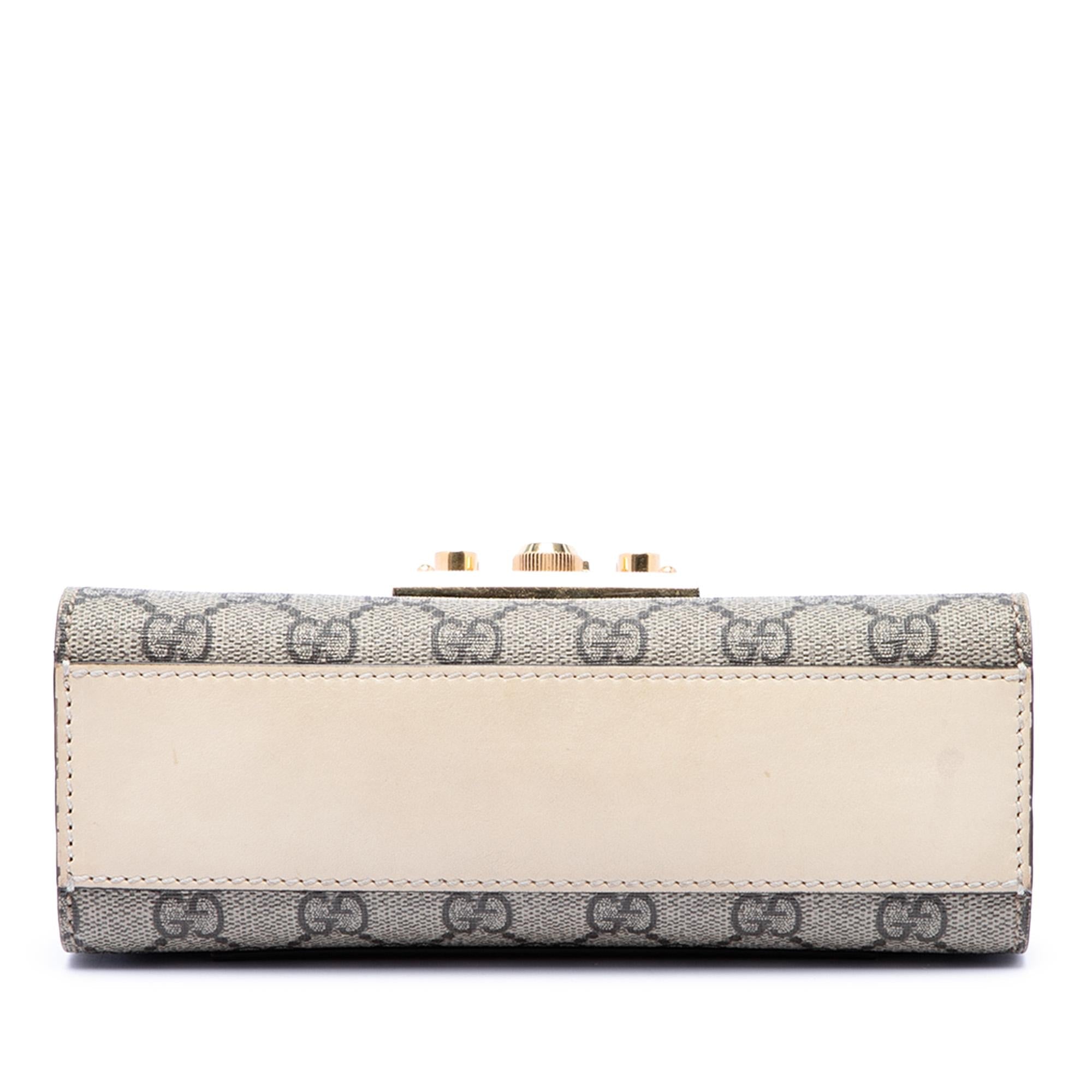 Gucci Small GG Supreme Padlock Crossbody