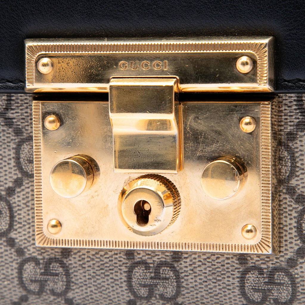 Gucci Small GG Supreme Padlock Crossbody