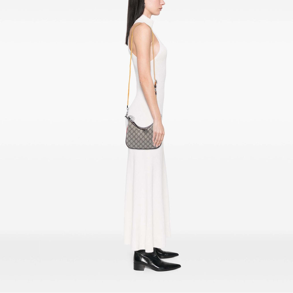 Gucci Small GG Supreme Web Attache Crossbody