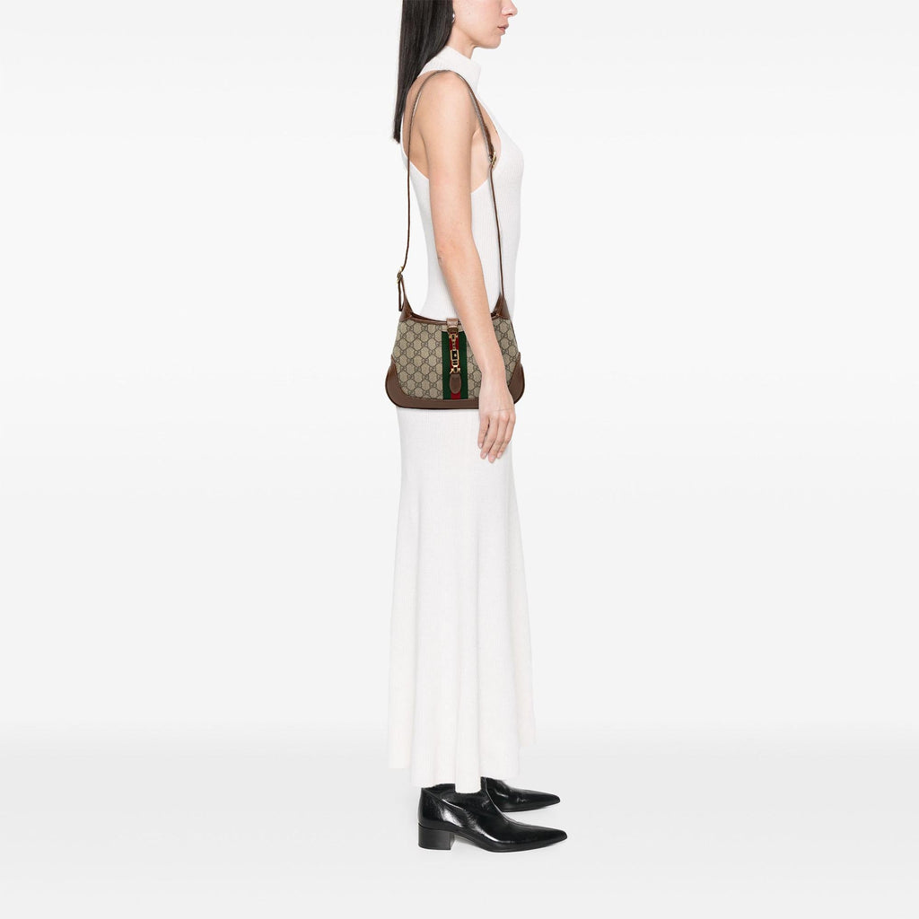 Gucci Small GG Supreme Web Jackie 1961 Crossbody