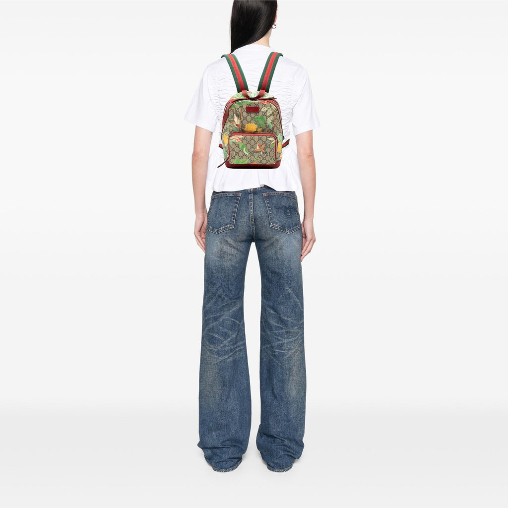 Gucci Small GG Supreme Web Tian Backpack