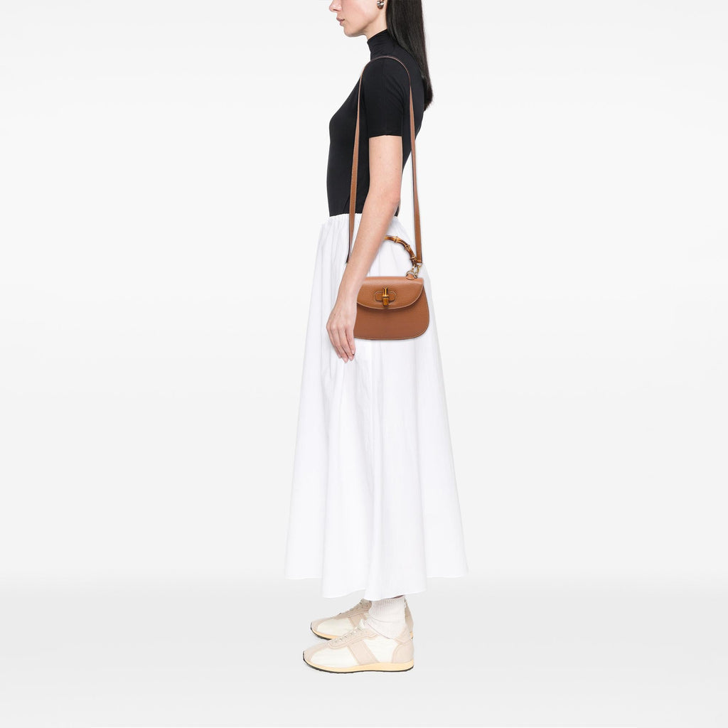 Gucci Small Grained Calfskin Bamboo Night