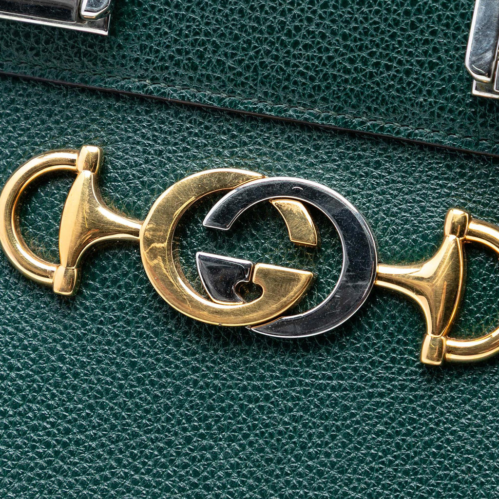 Gucci Small Grained Calfskin Zumi Top Handle Bag