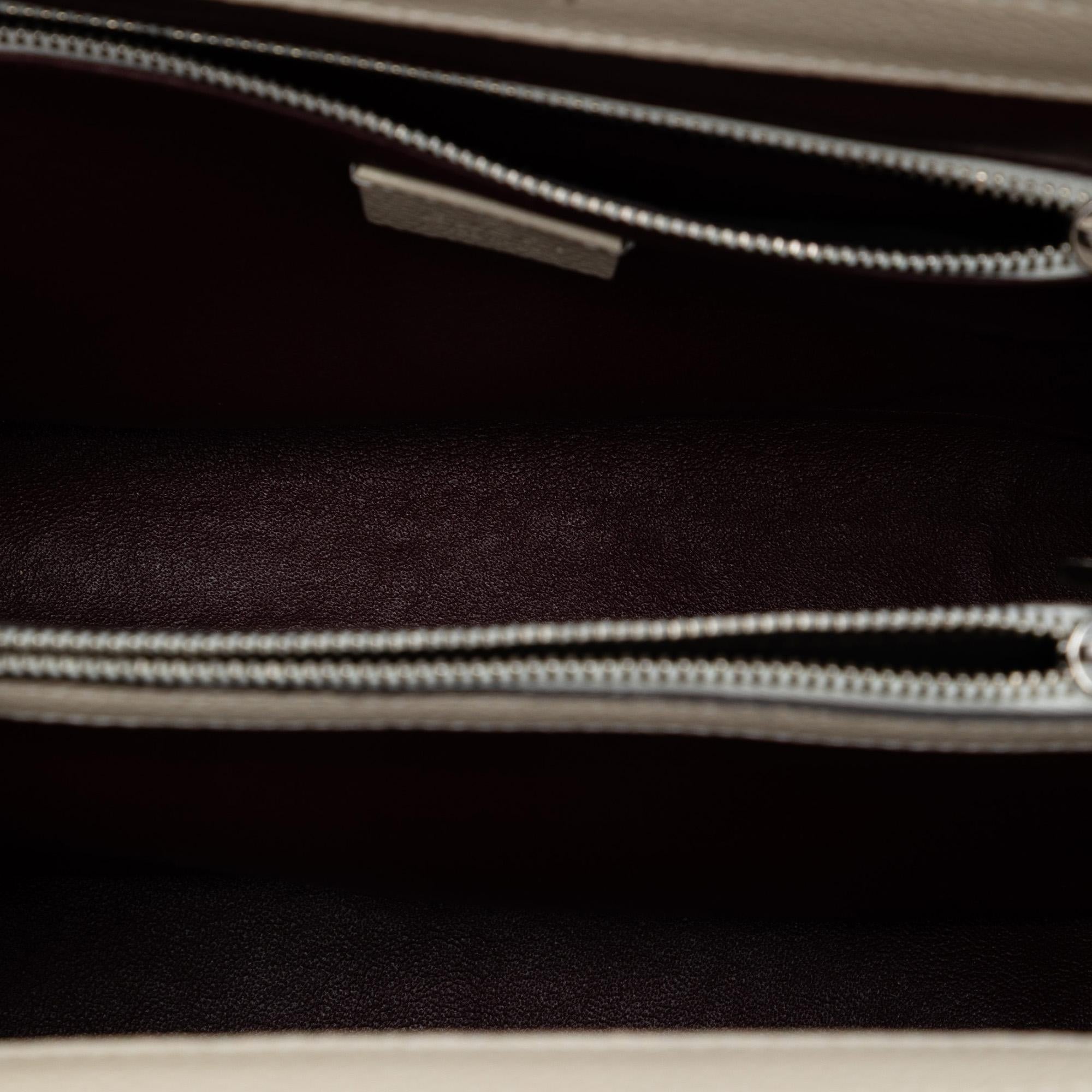 Gucci Small Grained Calfskin Zumi Top Handle Bag