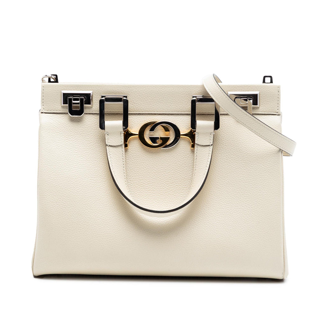 Gucci Small Grained Calfskin Zumi Top Handle Bag