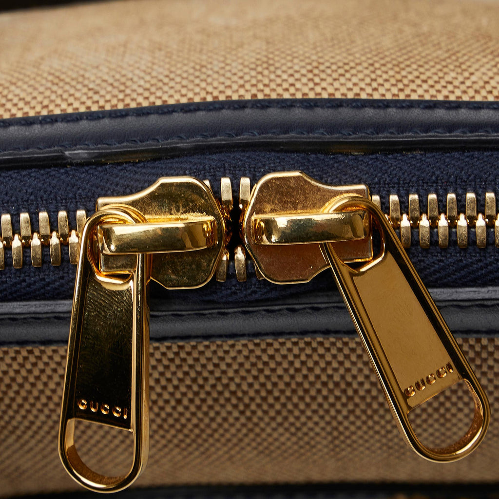 Gucci Small Horsebit 1955 Canvas Top Handle (SHG-SSDUyp)