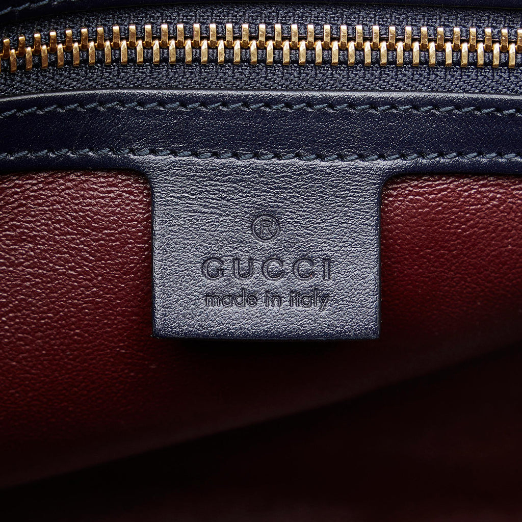 Gucci Small Horsebit 1955 Canvas Top Handle (SHG-SSDUyp)