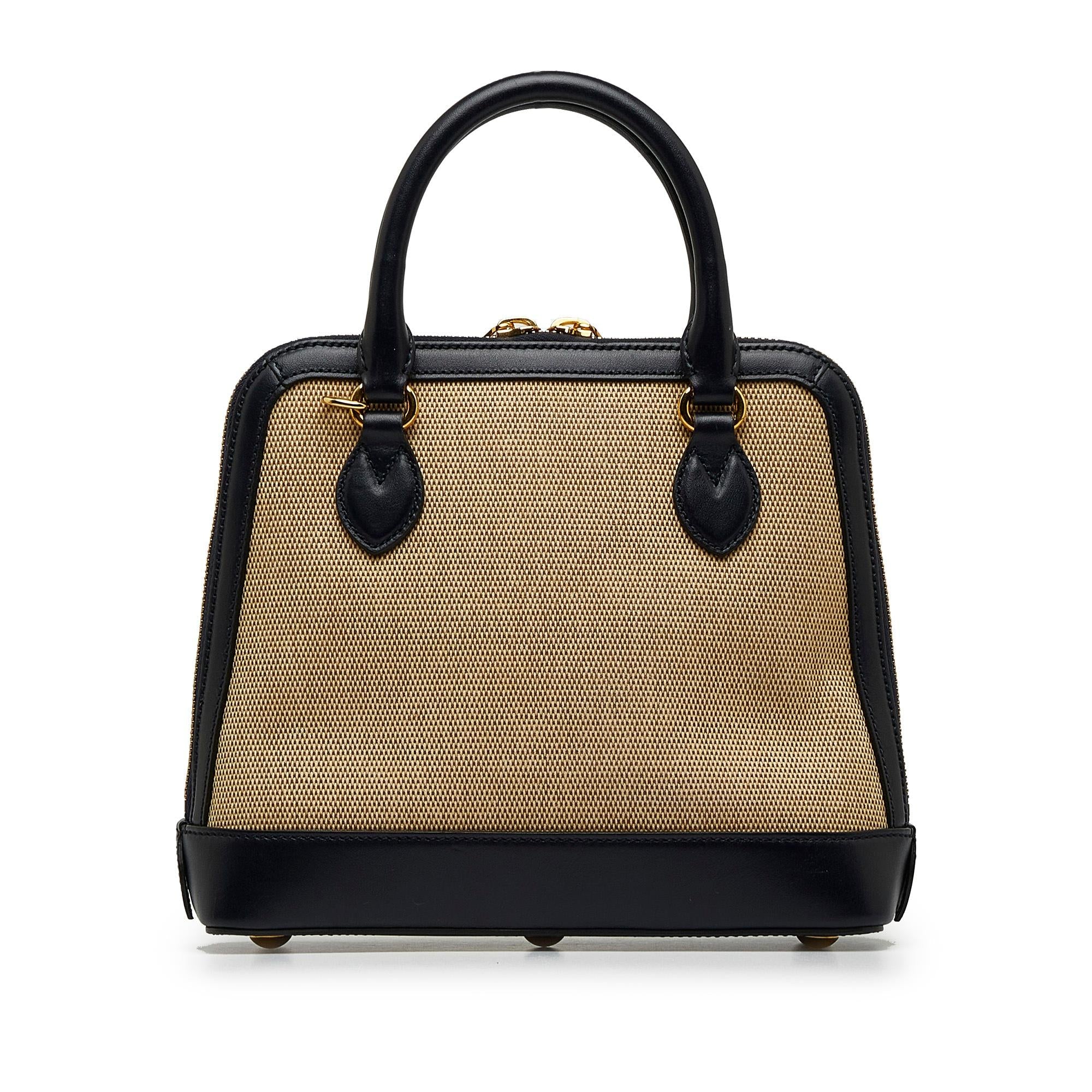 Gucci Small Horsebit 1955 Canvas Top Handle