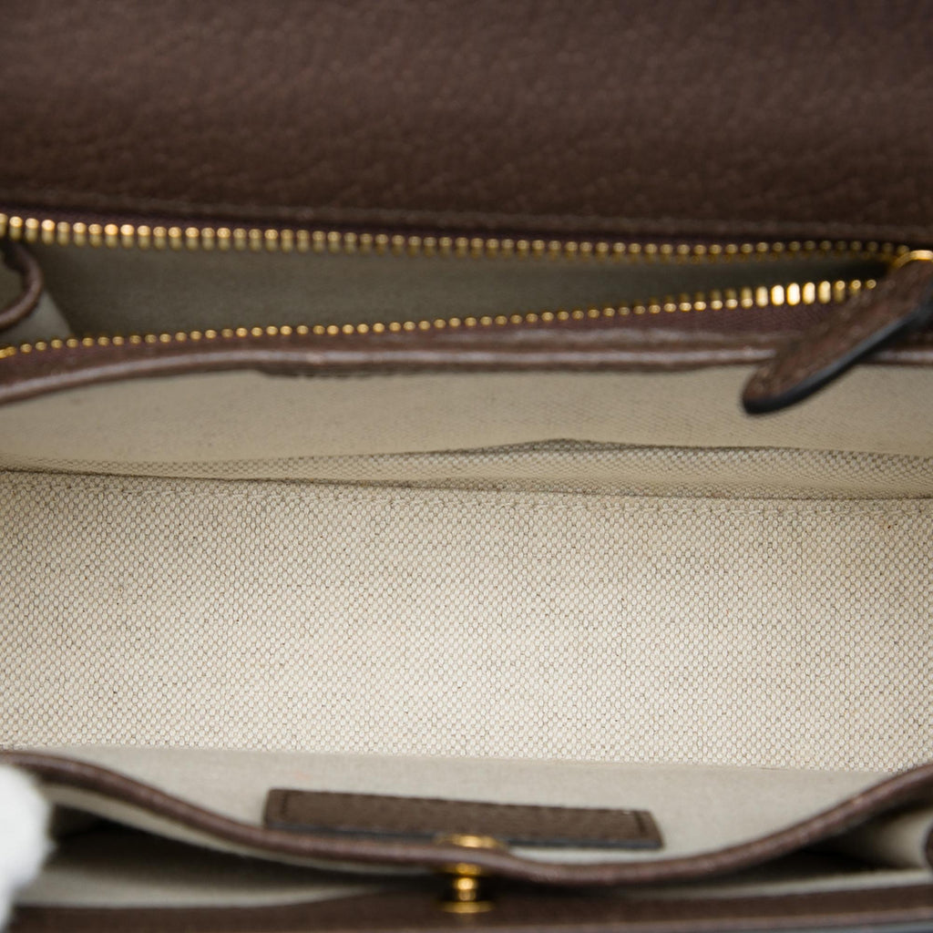 Gucci Small Jumbo GG Canvas Bamboo 1947 Top Handle Bag
