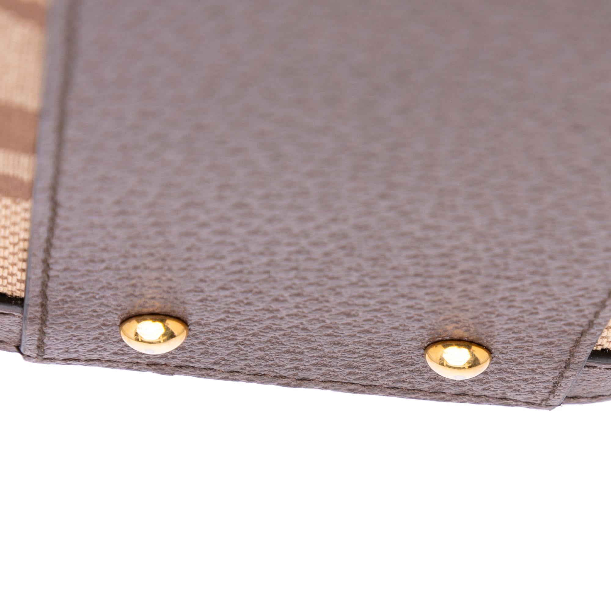 Gucci Small Jumbo GG Canvas Bamboo Diana Satchel