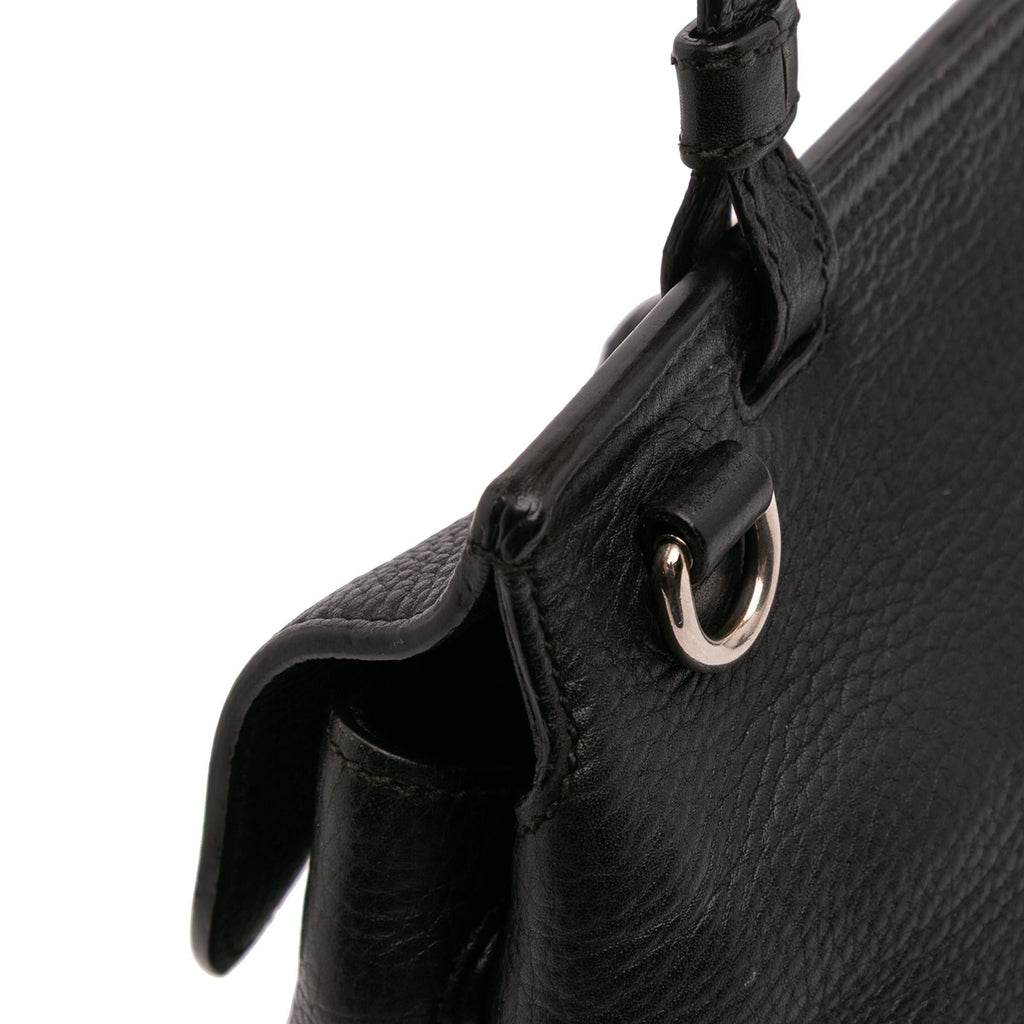 Gucci Small Leather Bamboo Daily Satchel