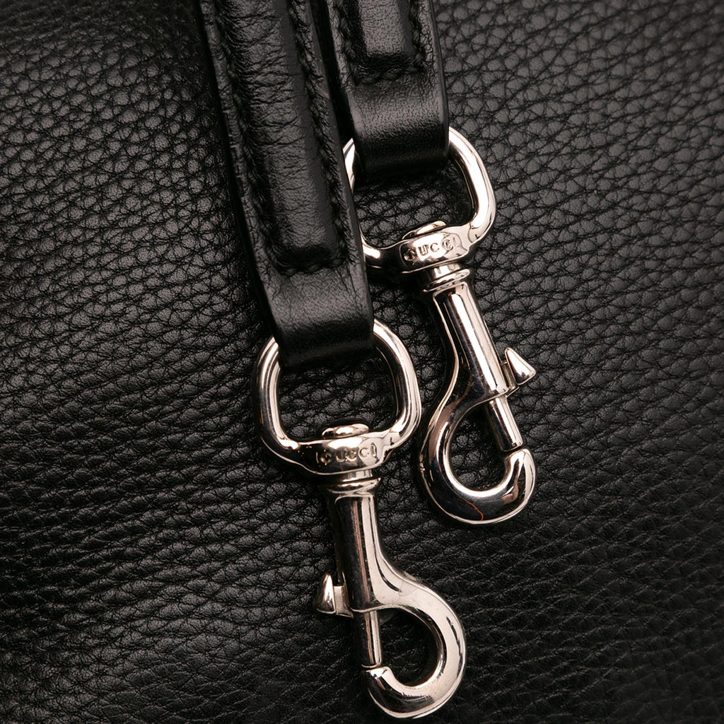 Gucci Small Leather Bamboo Daily Satchel