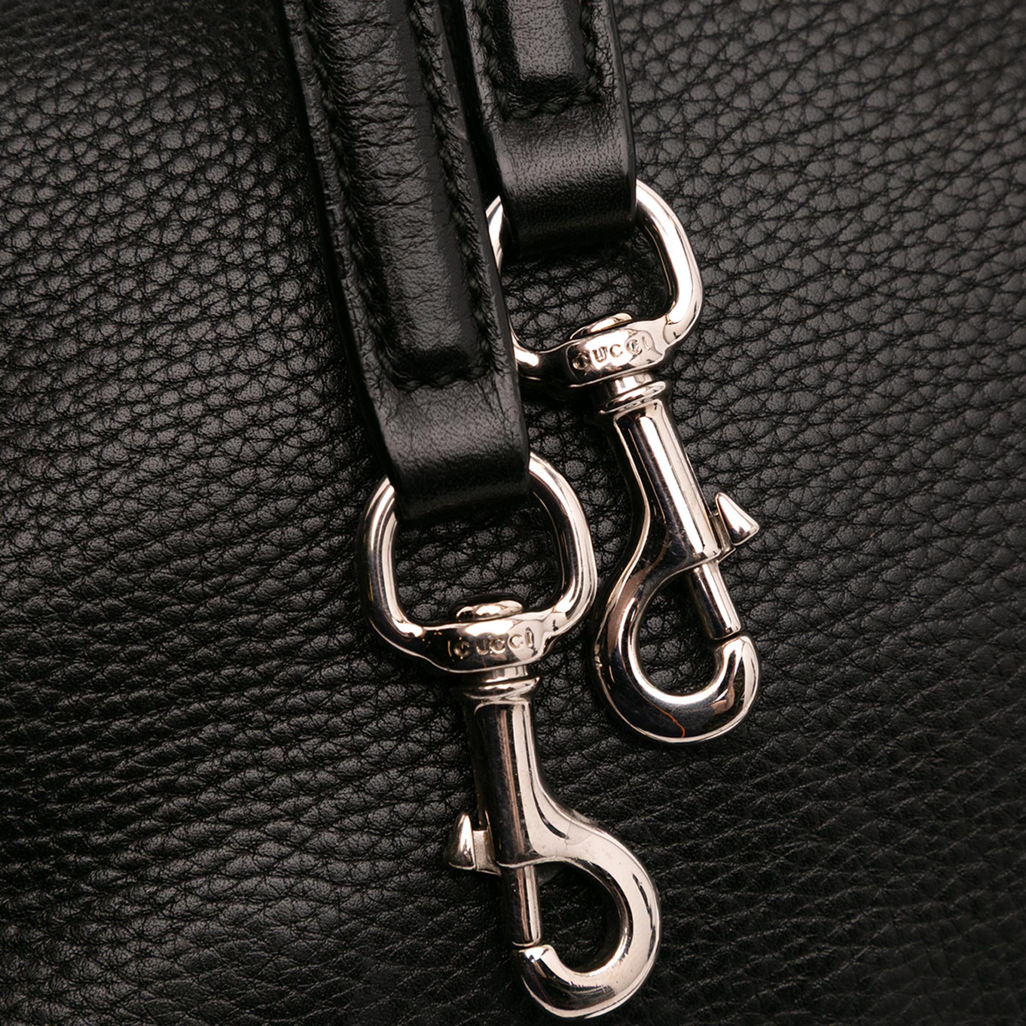 Gucci Small Leather Bamboo Daily Satchel
