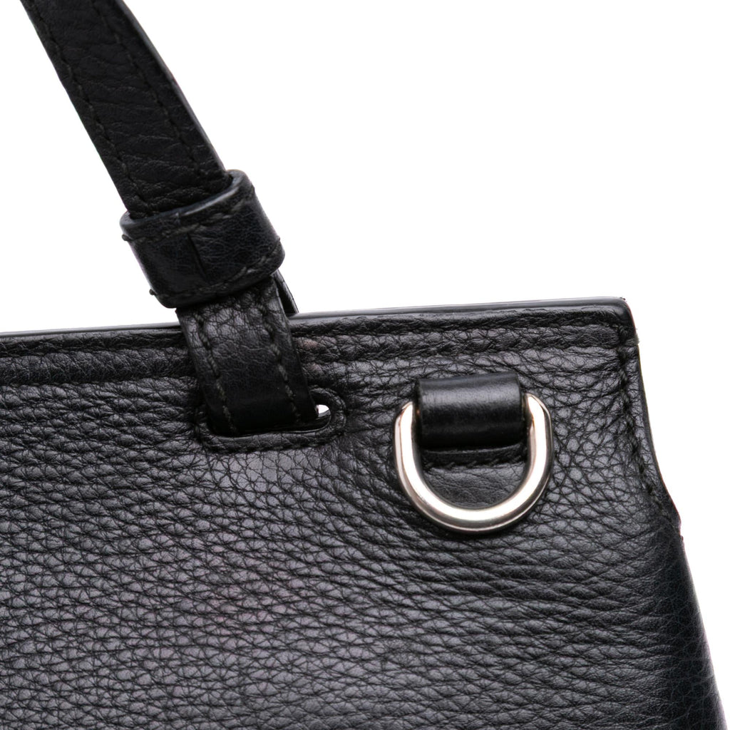 Gucci Small Leather Bamboo Daily Satchel