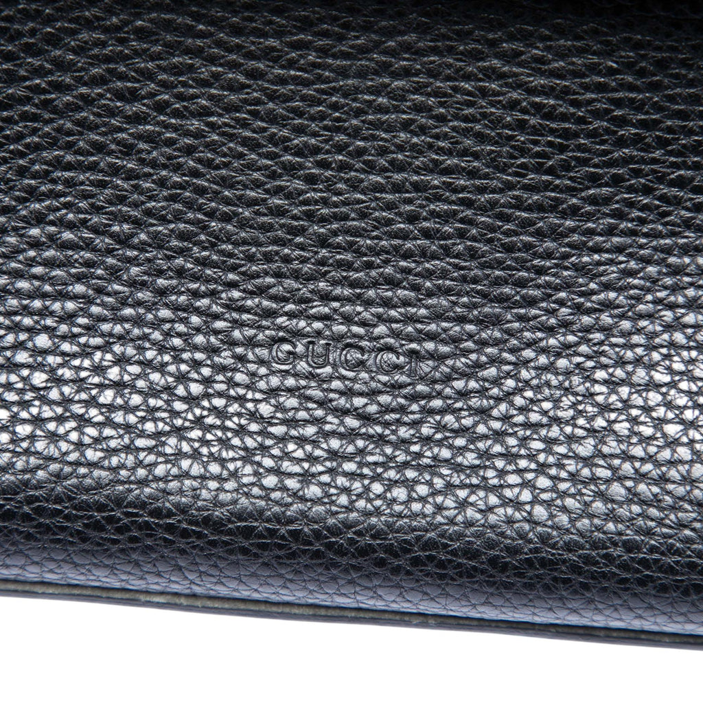 Gucci Small Leather Bamboo Daily Satchel