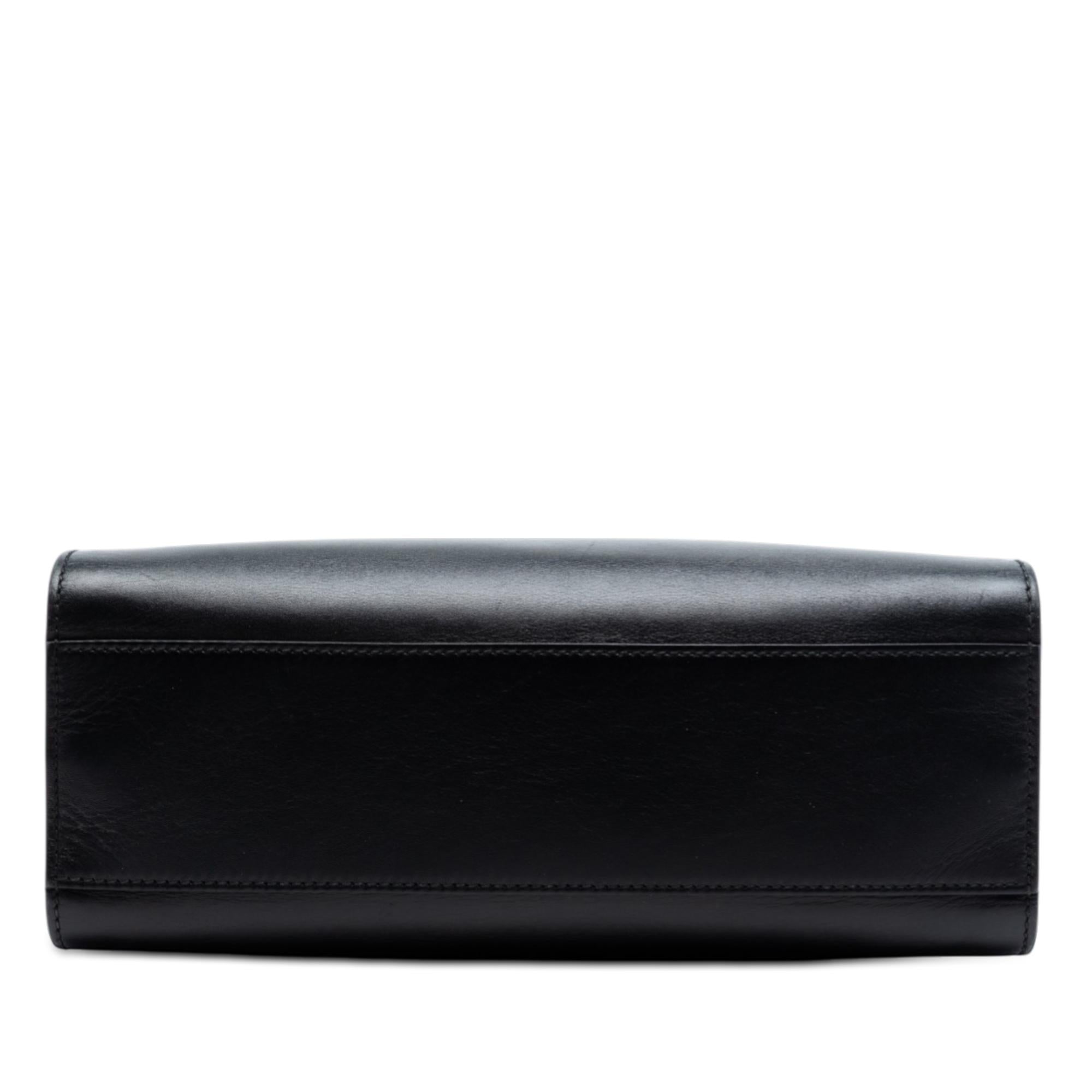 Gucci Small Leather Bamboo Nymphaea Web Satchel
