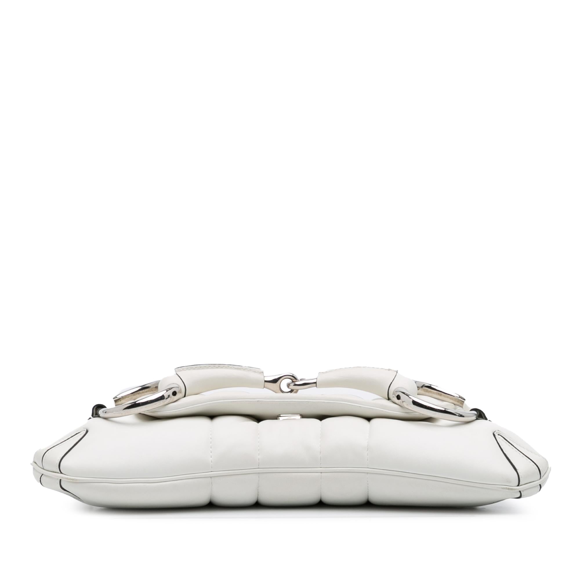 Gucci Small Leather Horsebit Chain Satchel