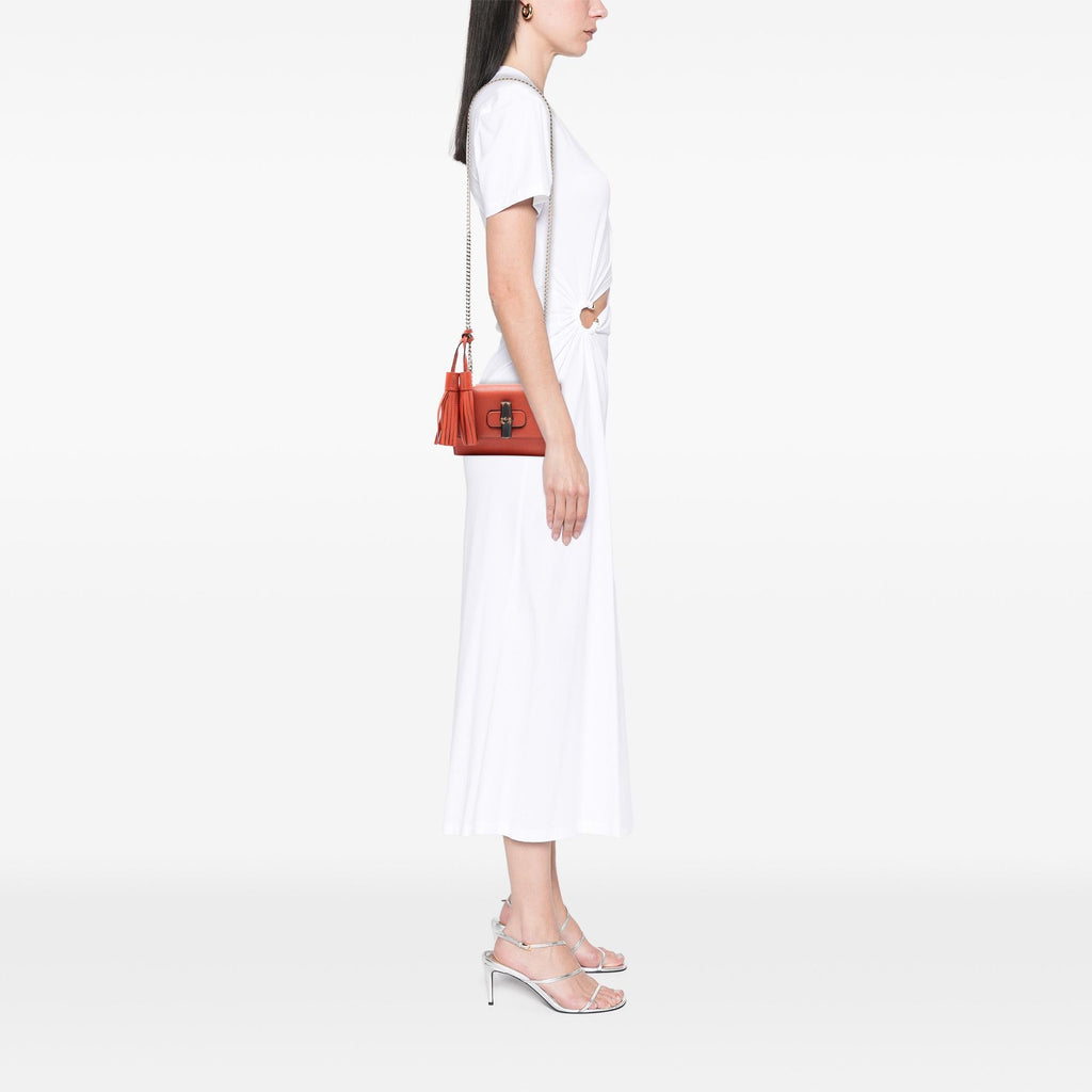 Gucci Small Leather Miss Bamboo Crossbody
