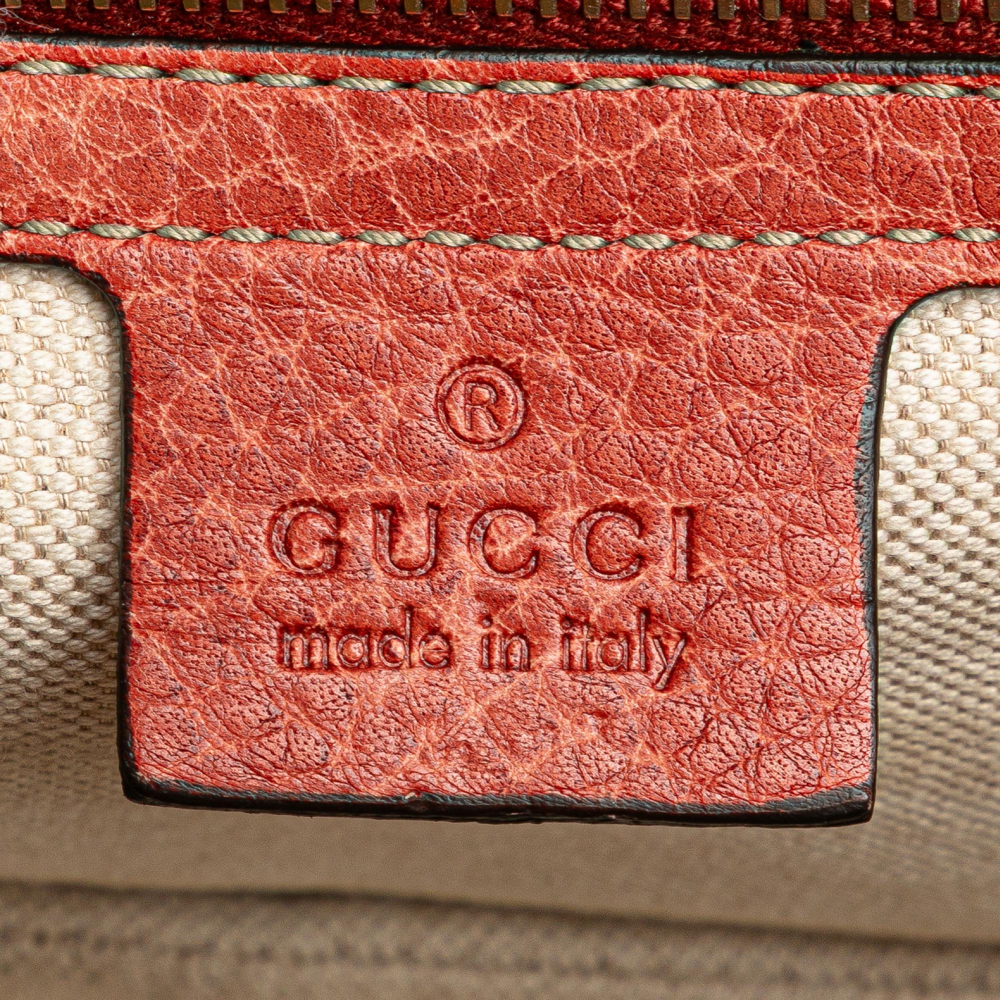 Gucci Small Leather New Bamboo Satchel