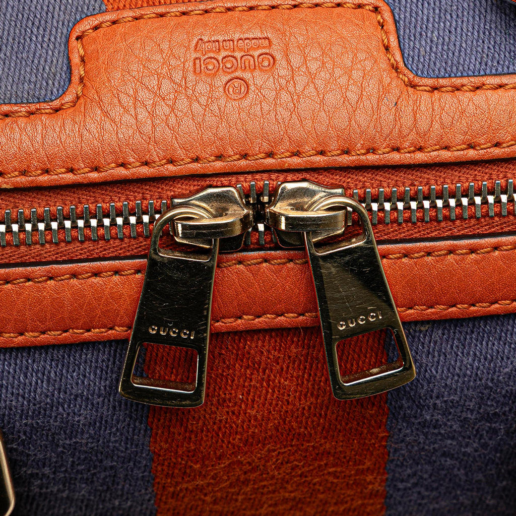 Gucci Small Leather Web Joy Boston Bag