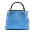 Gucci Small Metallic Calfskin Bamboo Shopper Satchel