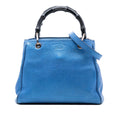 Gucci Small Metallic Calfskin Bamboo Shopper Satchel