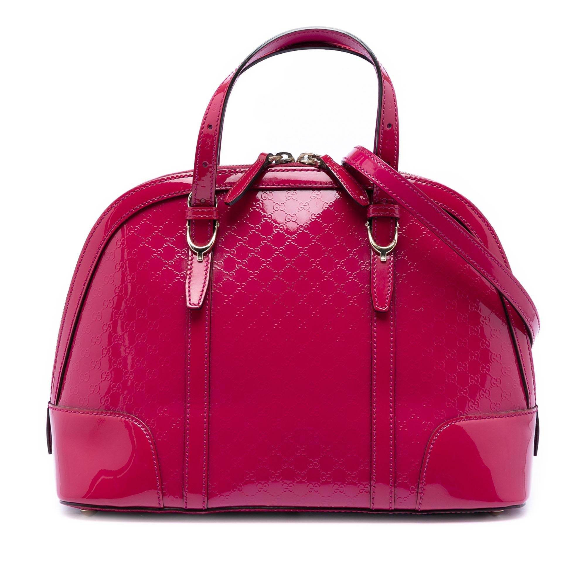 Gucci Small Microguccissima Patent Nice Dome Satchel