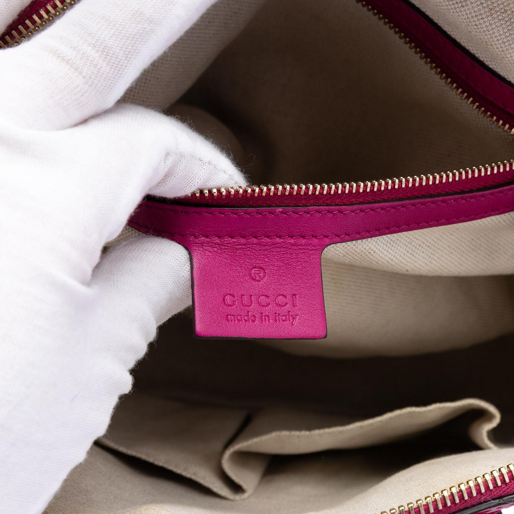 Gucci Small Microguccissima Patent Nice Dome Satchel