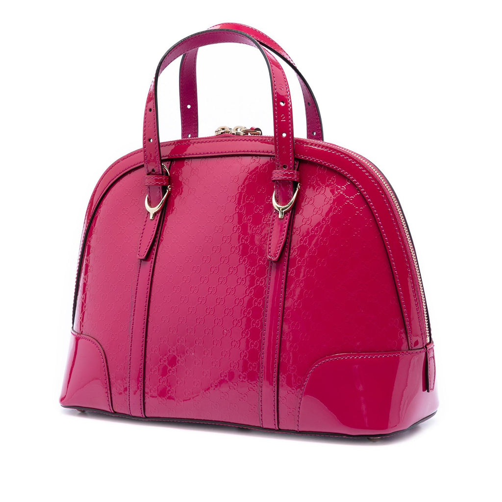 Gucci Small Microguccissima Patent Nice Dome Satchel