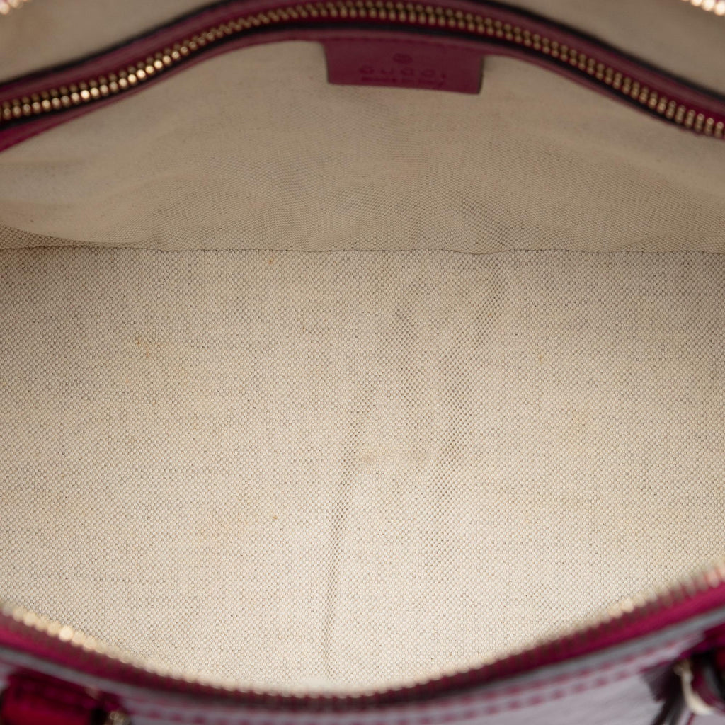 Gucci Small Microguccissima Patent Nice Dome Satchel