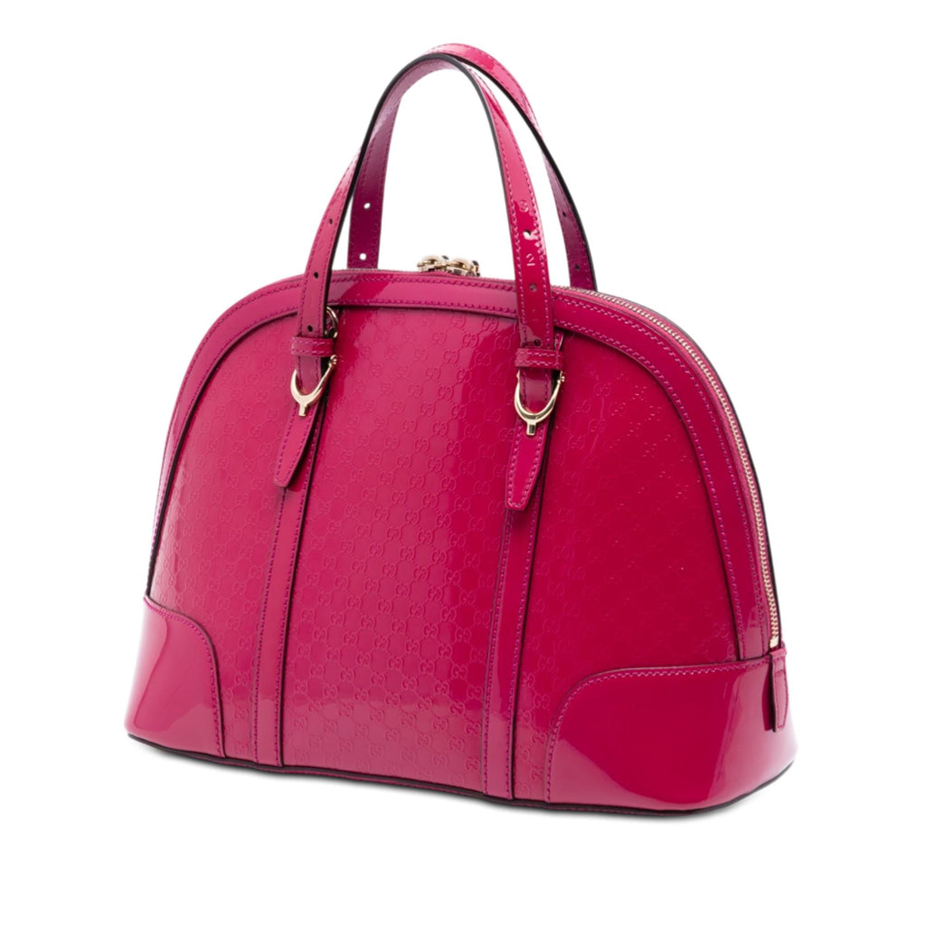Gucci Small Microguccissima Patent Nice Dome Satchel