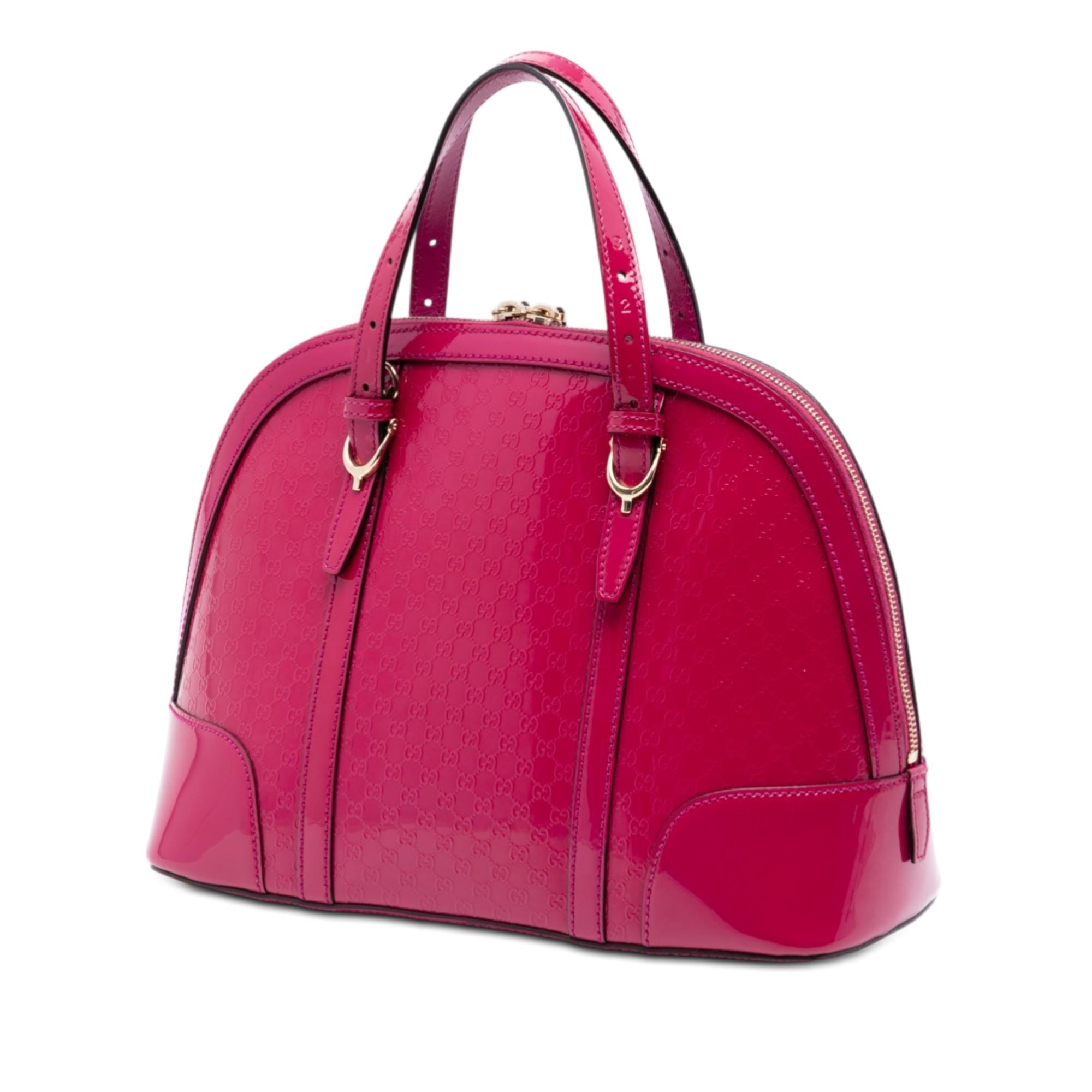 Gucci Small Microguccissima Patent Nice Dome Satchel