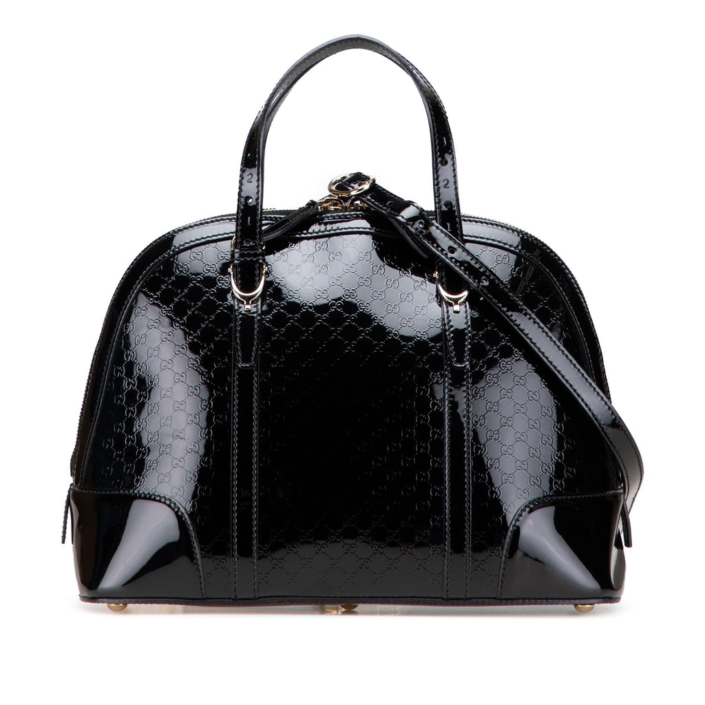 Gucci Small Microguccissima Patent Nice Satchel