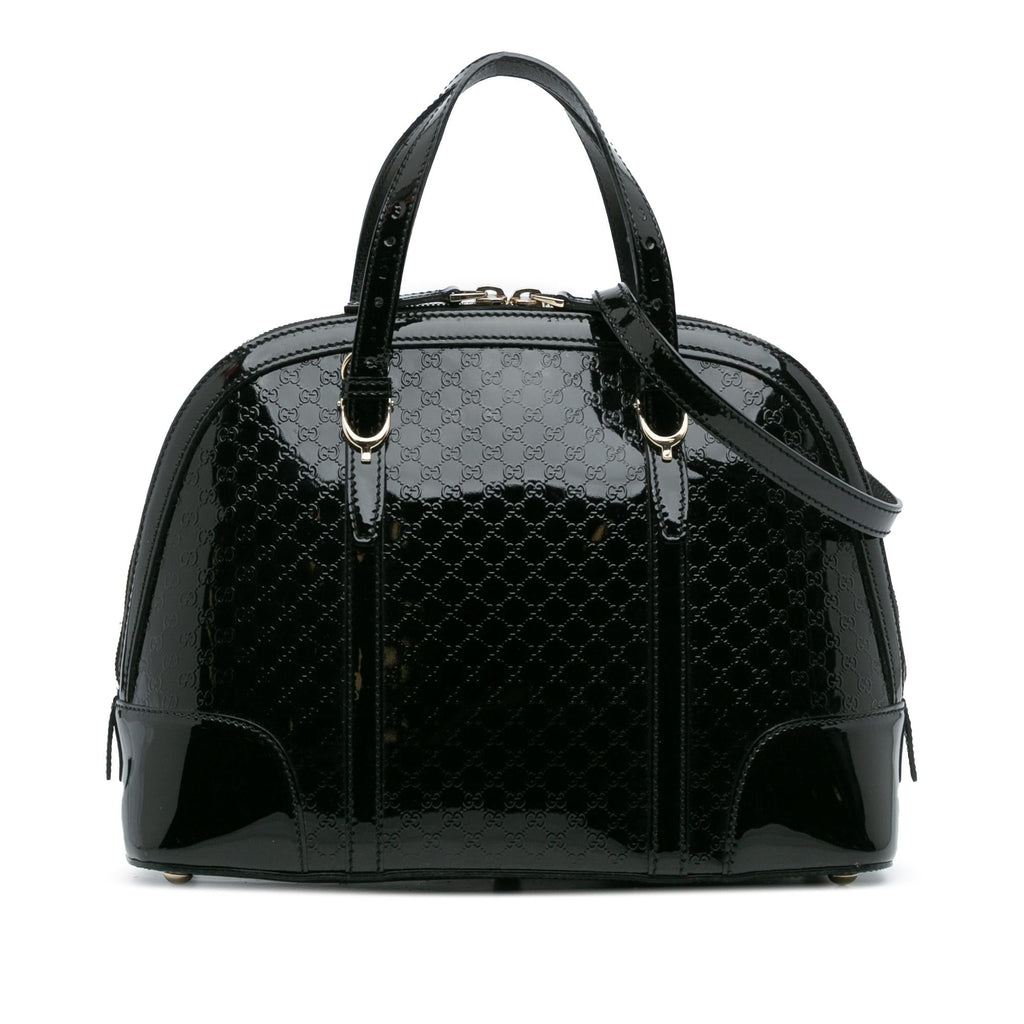 Gucci Small Microguccissima Patent Nice Satchel