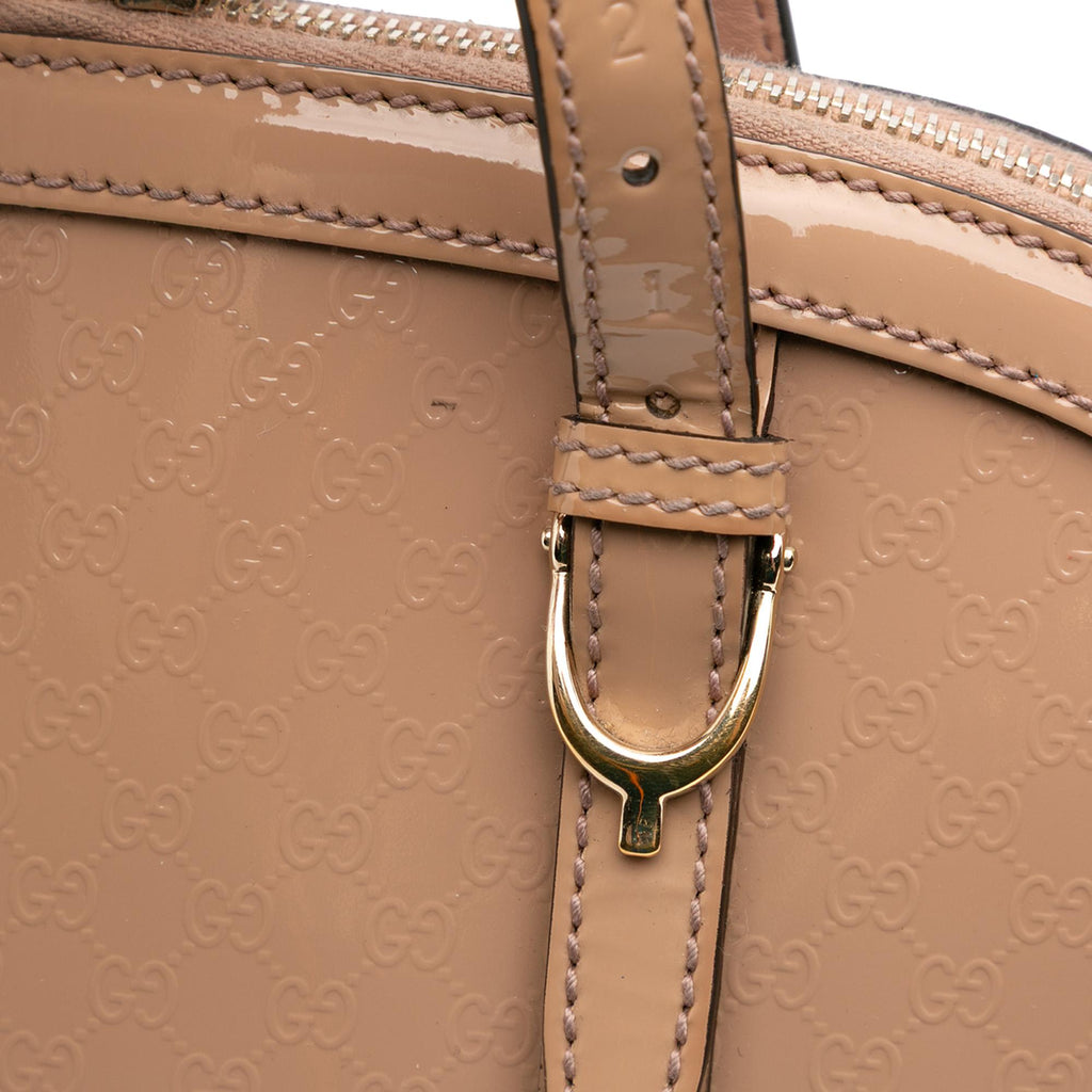 Gucci Small Microguccissima Patent Nice Satchel