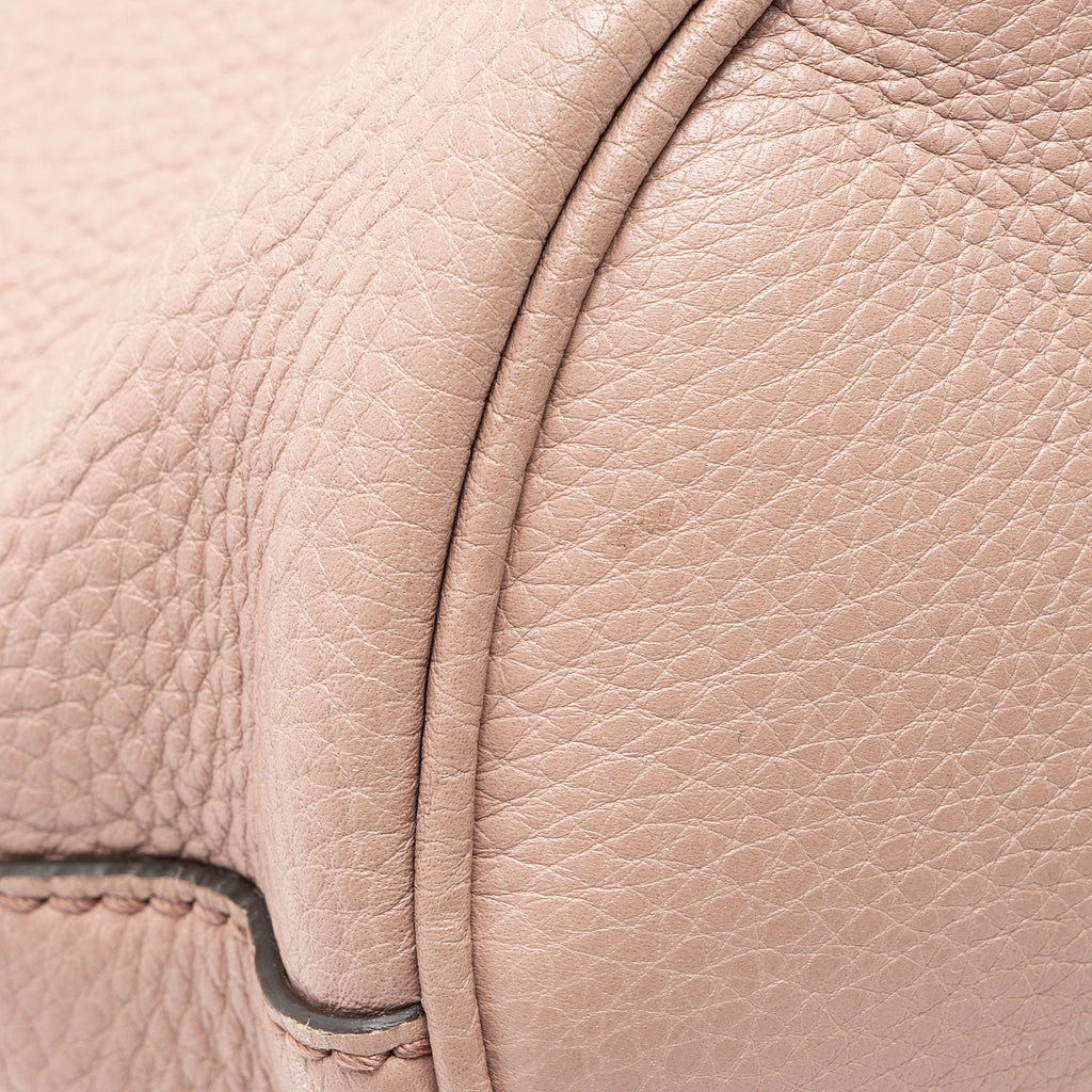 Gucci Small Pebbled Calfskin Soho Drawstring Backpack