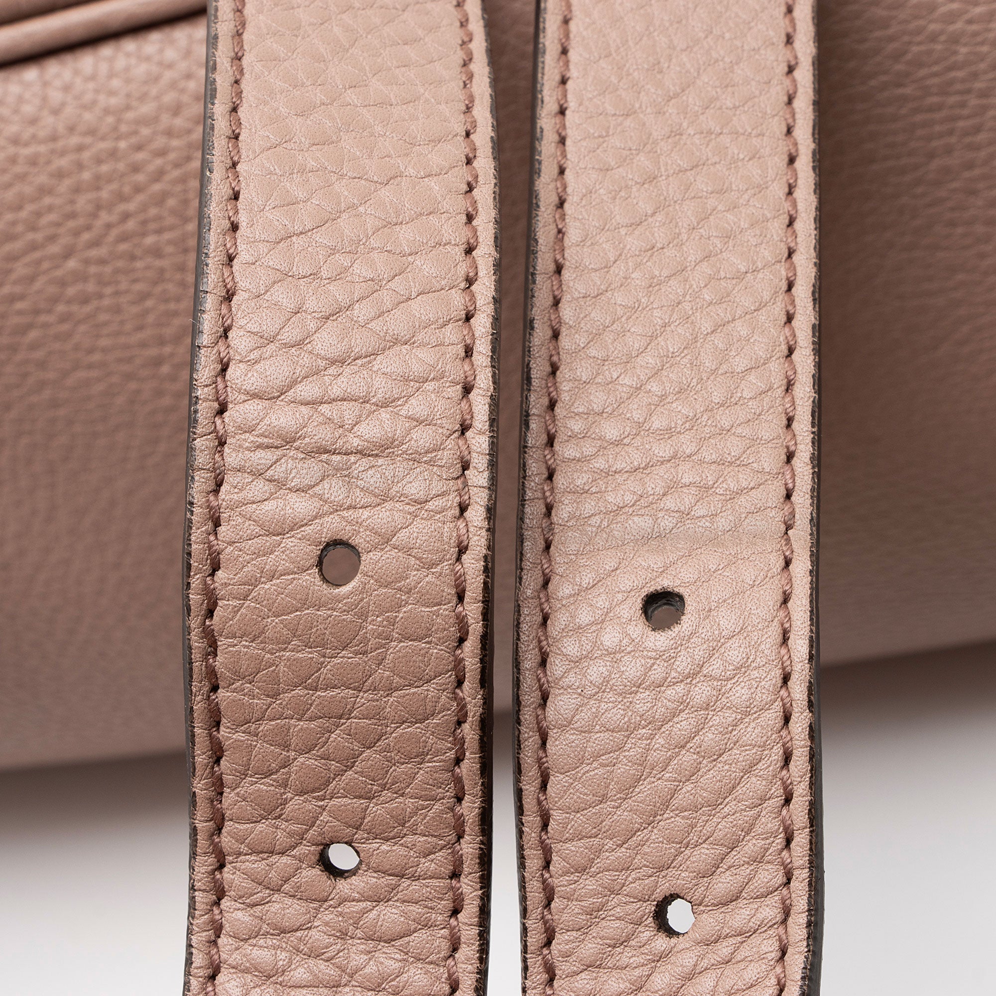 Gucci Small Pebbled Calfskin Soho Drawstring Backpack