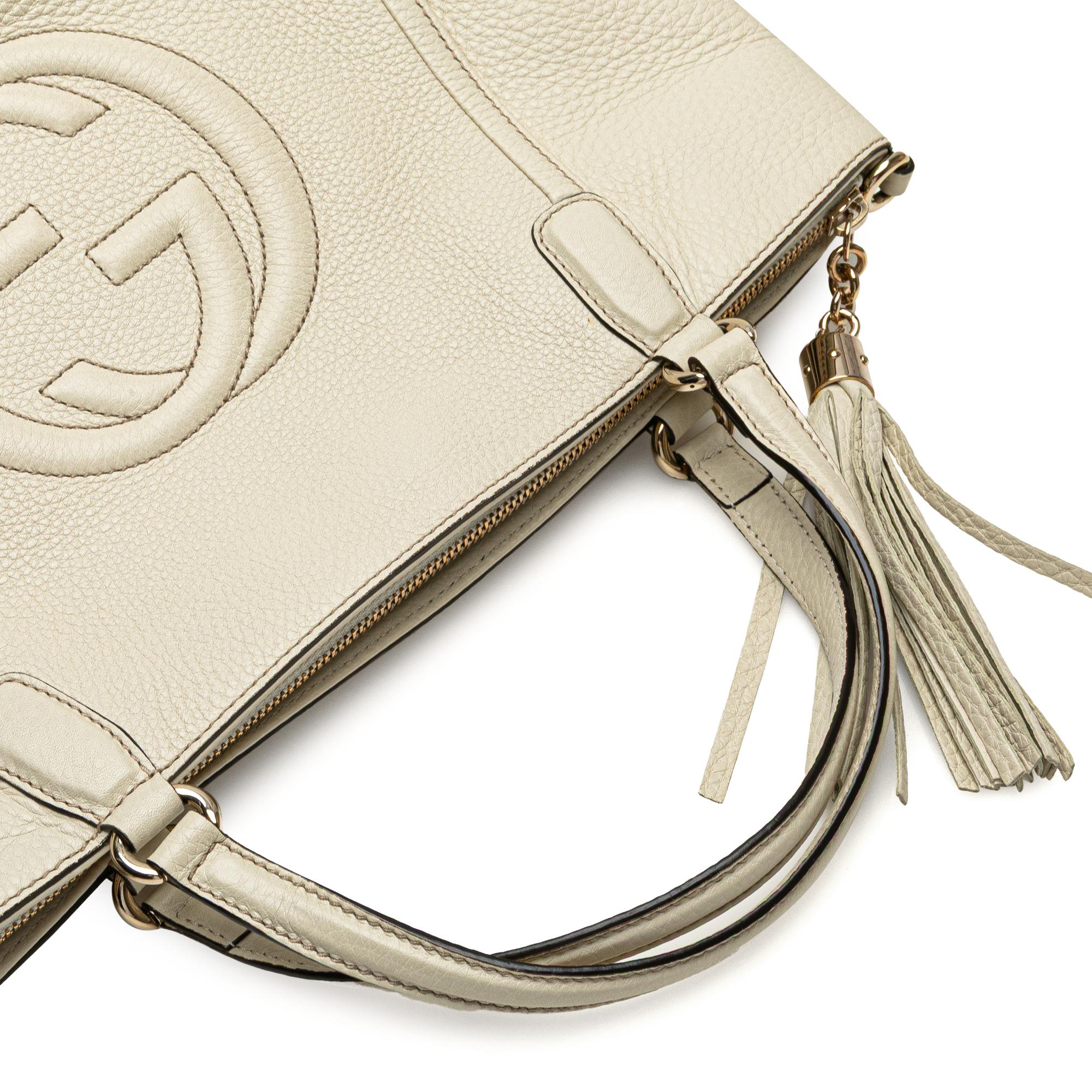 Gucci Small Pebbled Leather Soho Cellarius Satchel