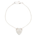 Gucci Sterling Silver Trademark Heart Tag Bracelet