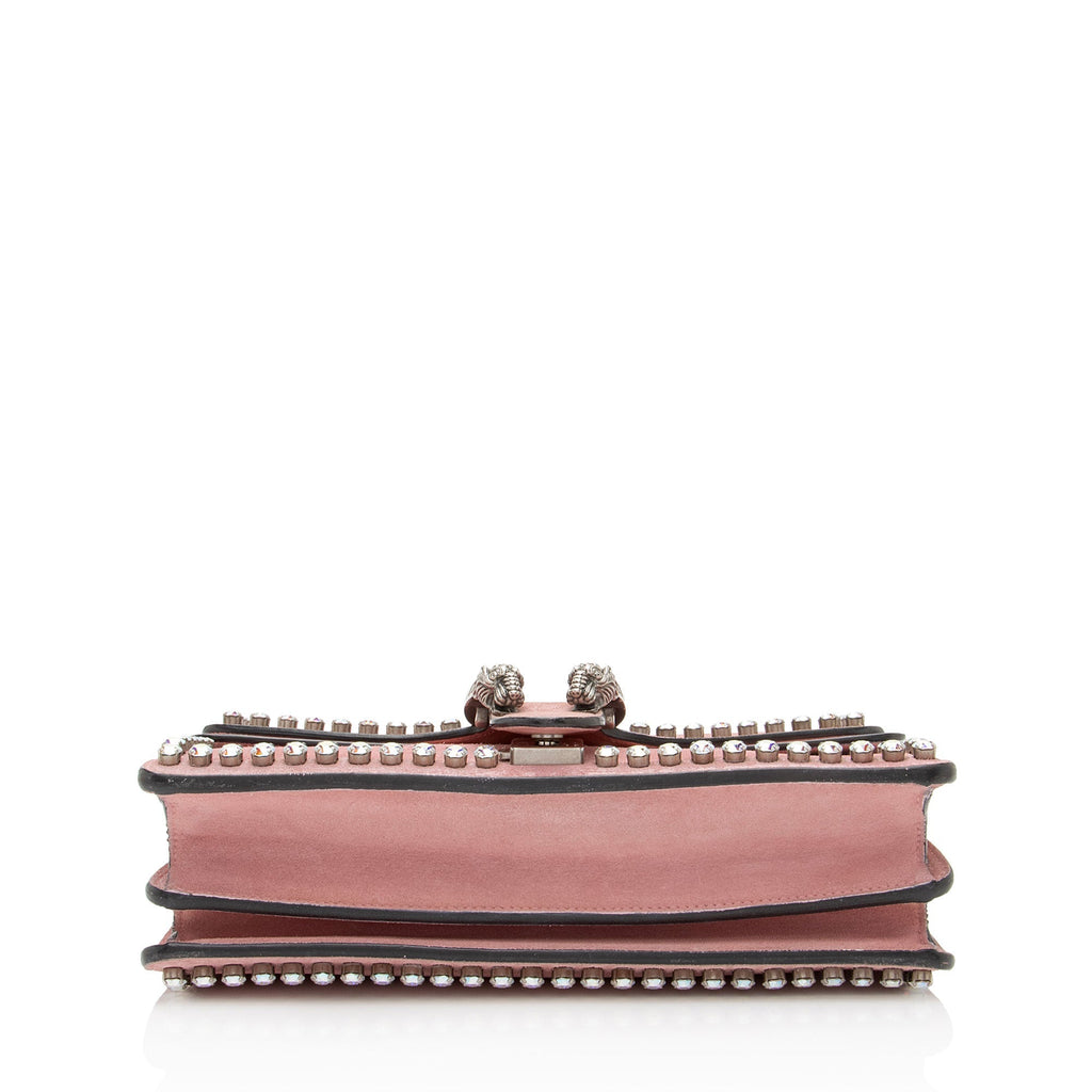 Gucci Suede Crystal Dionysus Medium Shoulder Bag