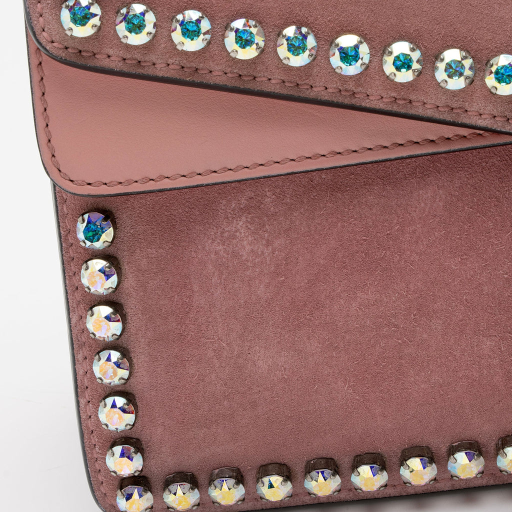 Gucci Suede Crystal Dionysus Medium Shoulder Bag