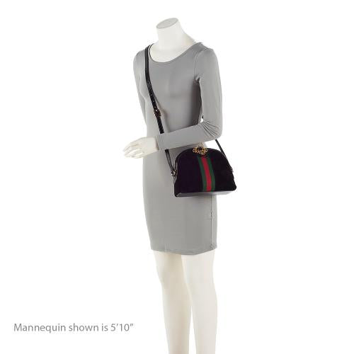 Gucci Suede Ophidia Dome Small Shoulder Bag (SHF-CFe9gy)