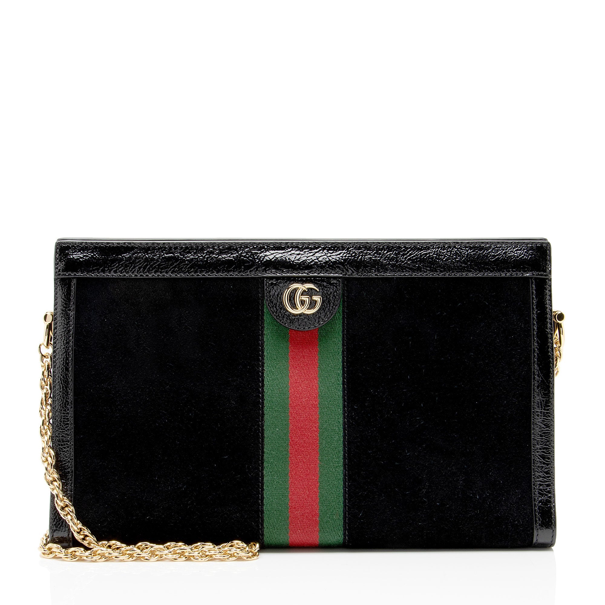 Gucci Suede Ophidia Large Chain Shoulder Bag